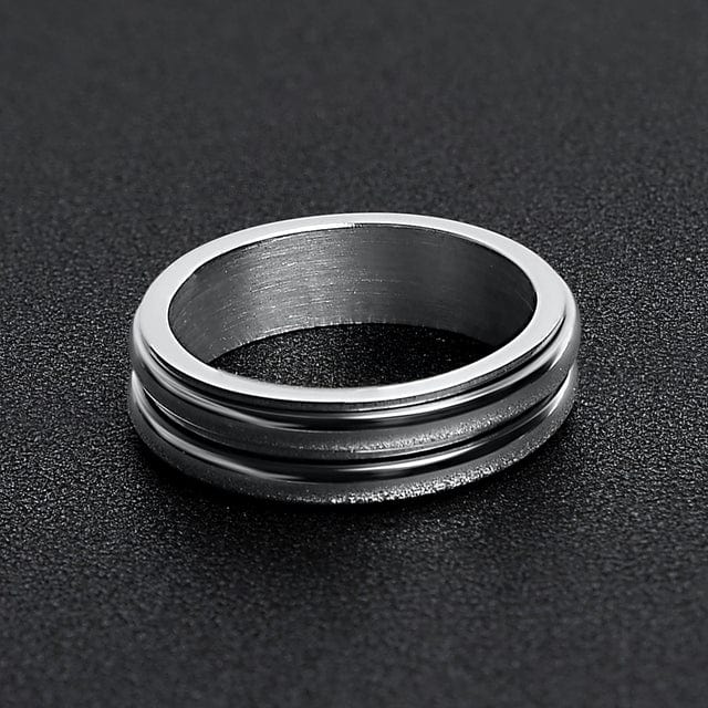 Grooved Spinner Ring