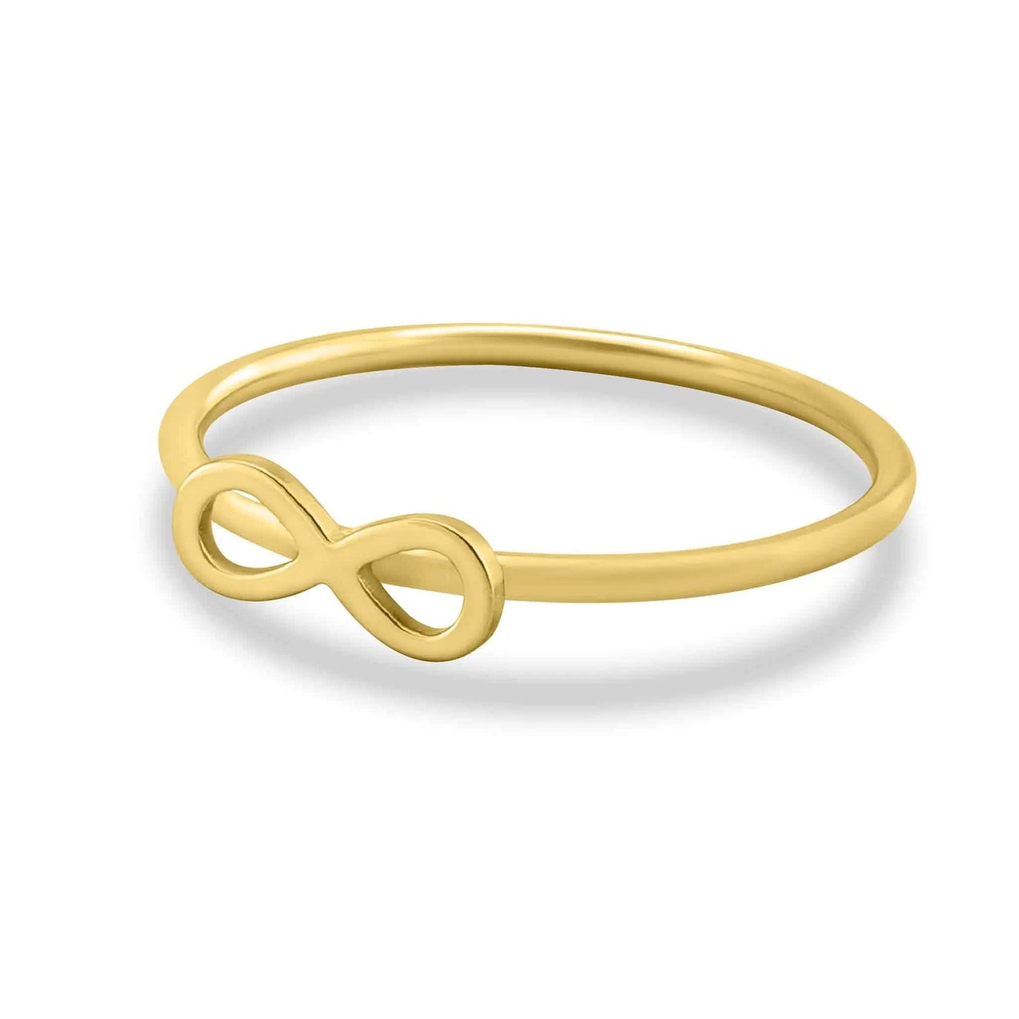 Dainty Love Shape Stackable Rings in Gold - CinloCo