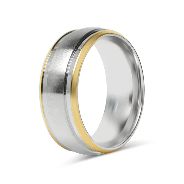 Julian Silver Band Ring 8MM - CinloCo