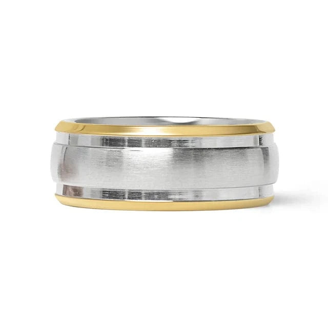 Julian Silver Band Ring 8MM - CinloCo