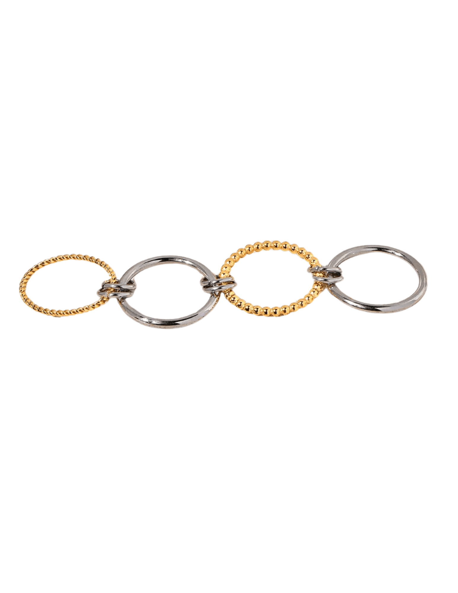 Mixed Rope Stackable Ring - CinloCo