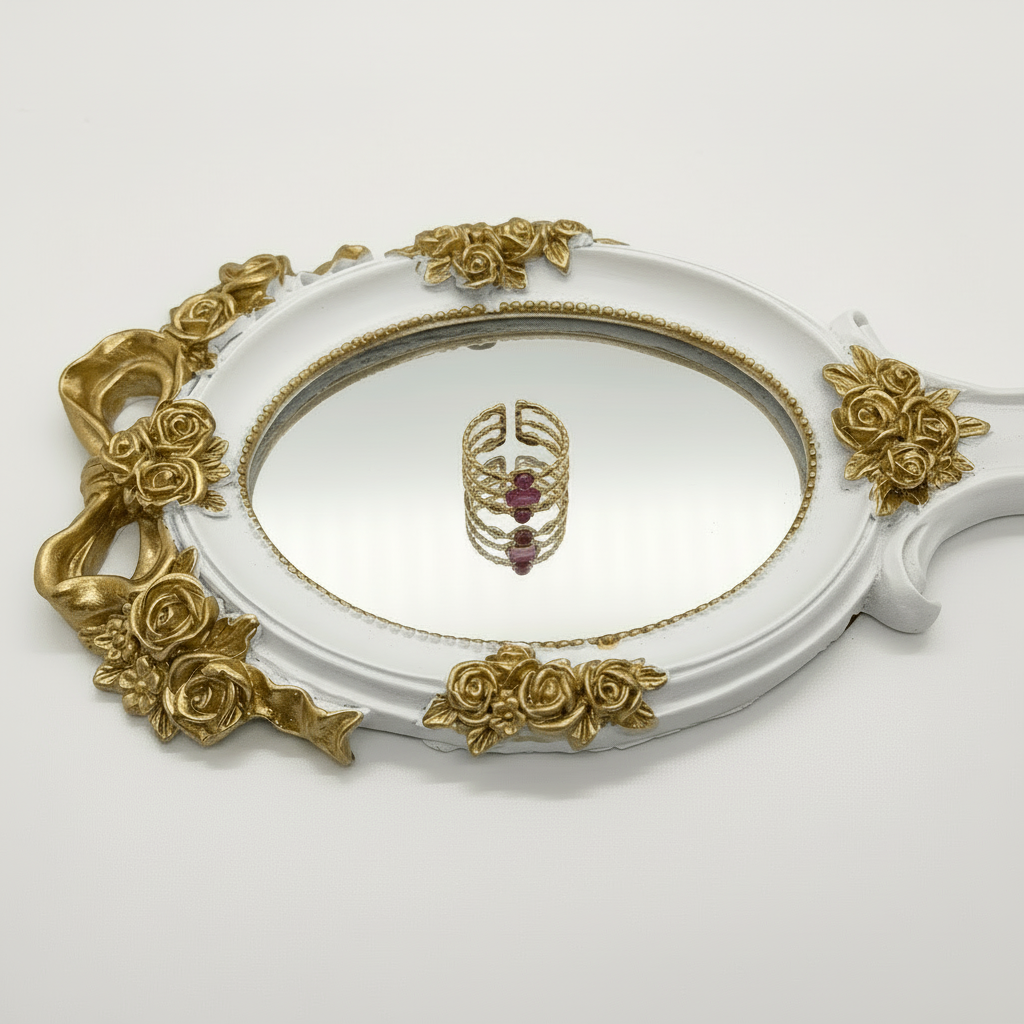 Pink Gem Layered Ring