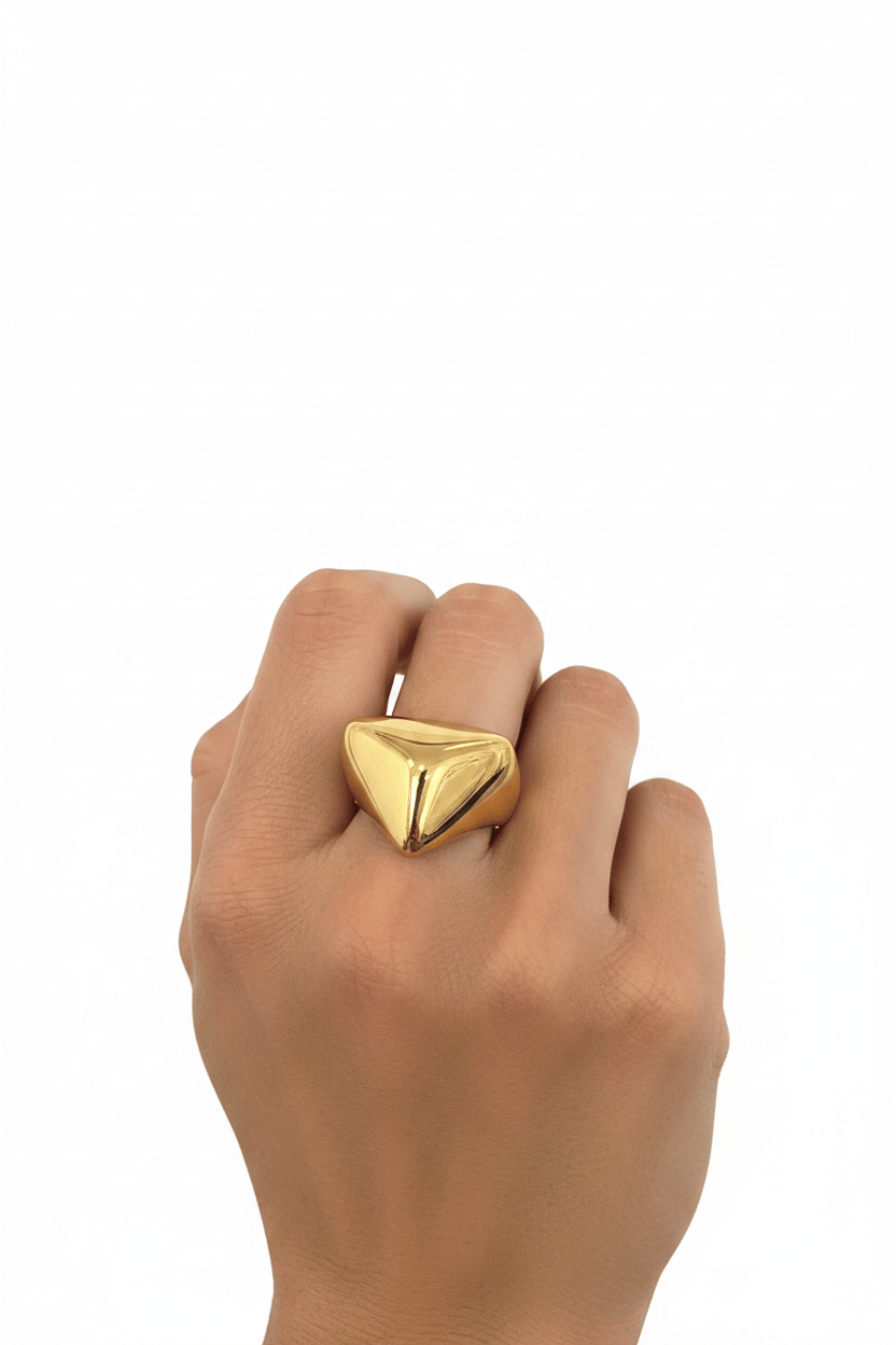 Sculpted Gold Ring