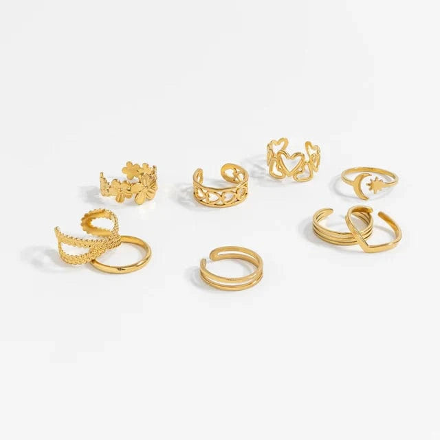 Toe Rings Silver & Gold
