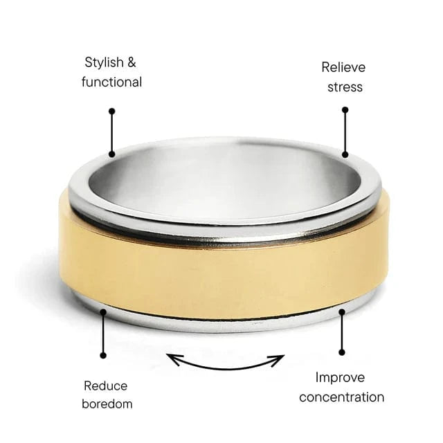 Vic Gold & Silver Spinner Ring
