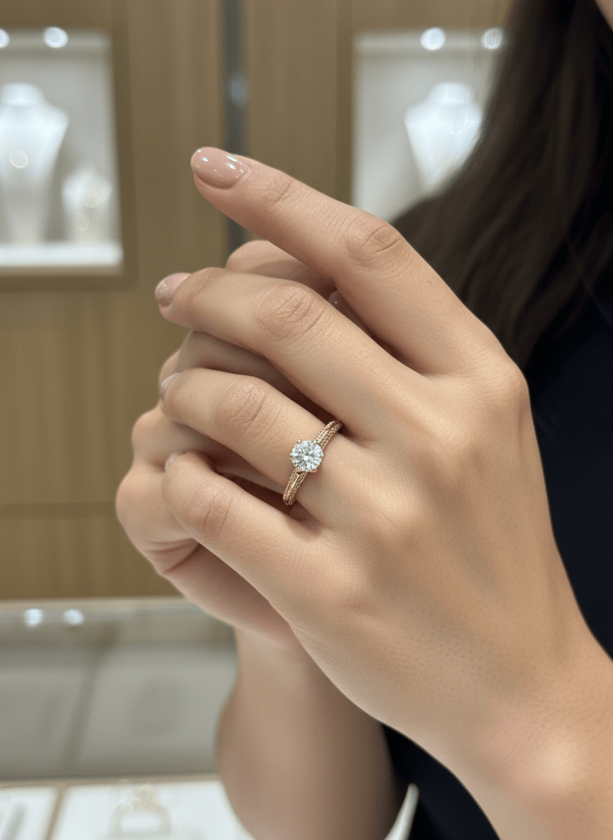 Angelic Moissanite Ring