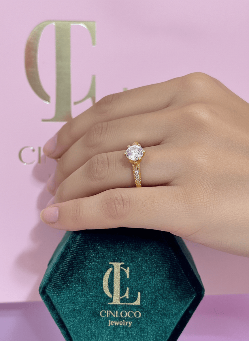 Angelic Moissanite Ring