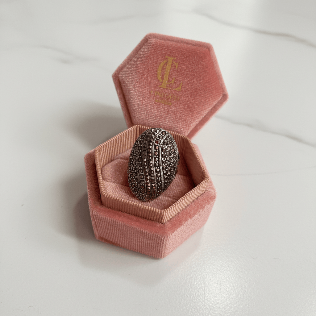 Sterling Silver Vintage Dragon Egg Ring