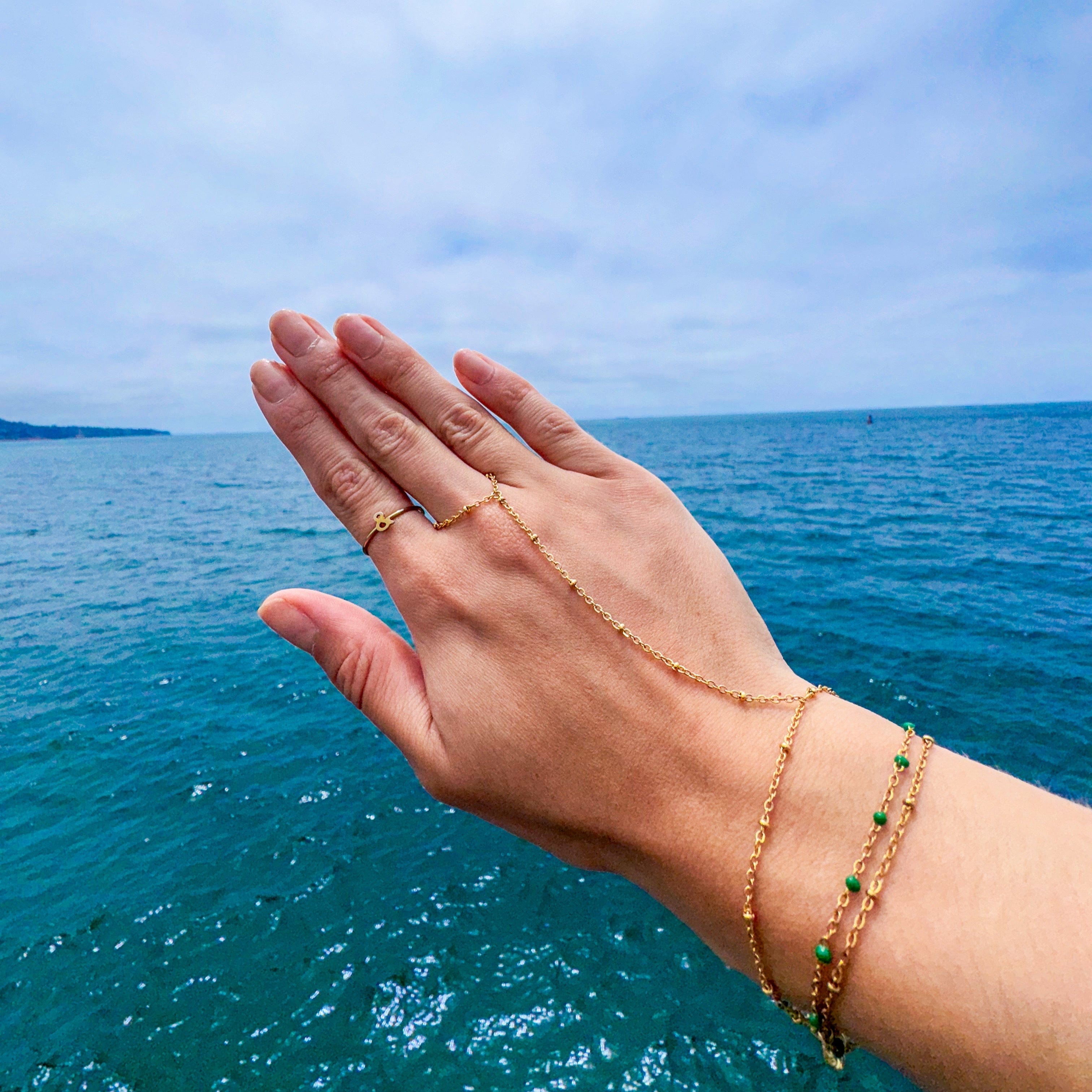 The Dainty- Gold Hand chain