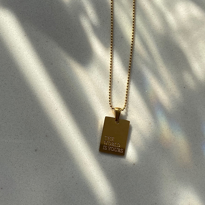 The World is Yours Necklace - CinloCo