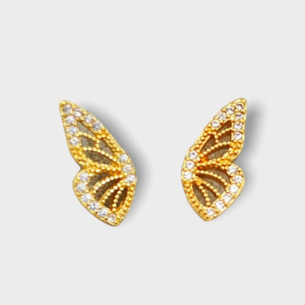 Double stud wing earrings Lili Wings - CinloCo