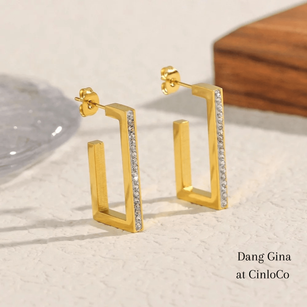 Dang Gina Hoops Earrings - CinloCo