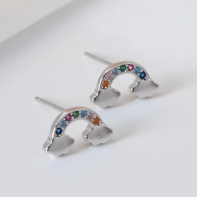 Rainbow Stud Earrings - CinloCo