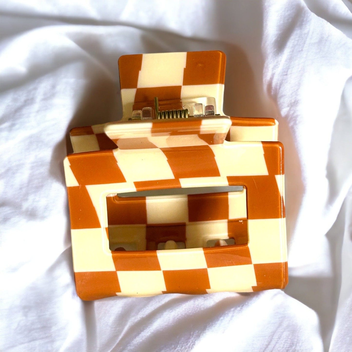 Ceci Checker Hair Claw - CinloCo
