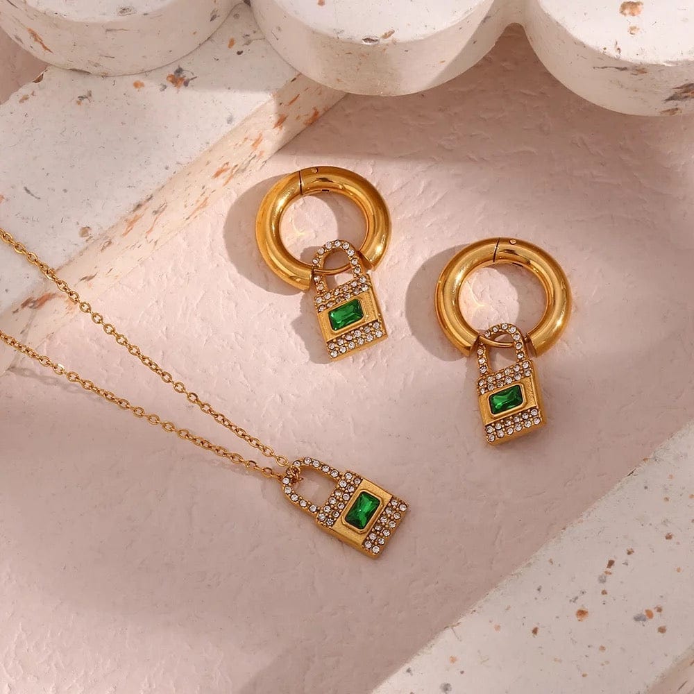 Emerald Jewelry Set - CinloCo
