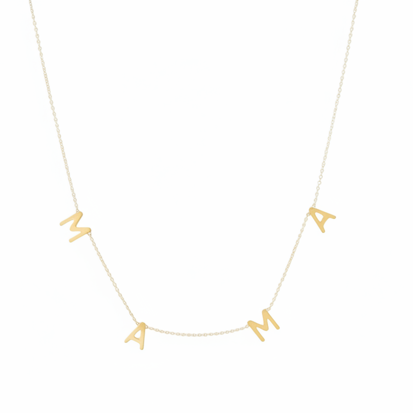 Mother's Day Gift-MAMA Gold & Silver Necklace - CinloCo