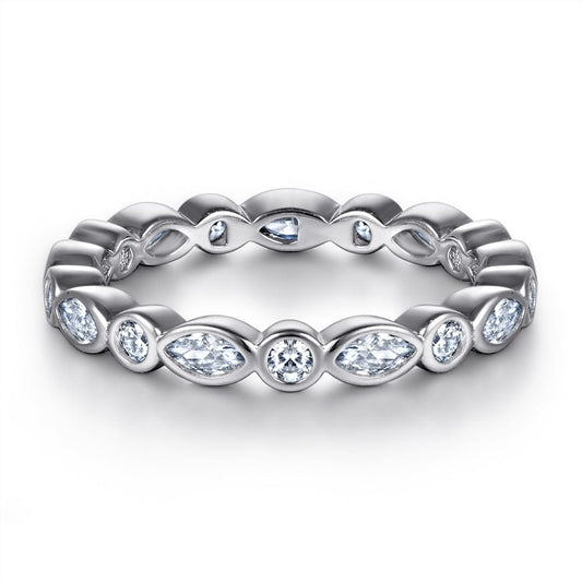 The Forever Ring in Silver is a unique wedding band- CinloCo